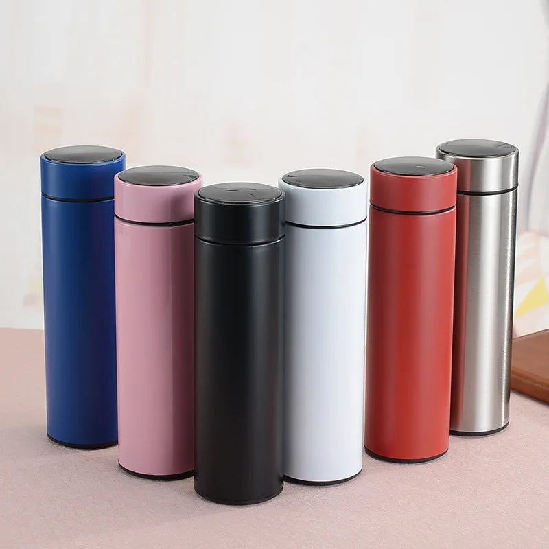 Stainless Steel Thermos With Temperature Display