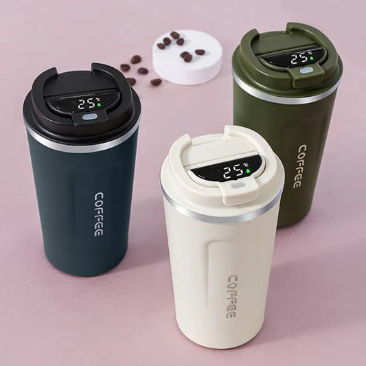 Coffee Cup With Temperature Display